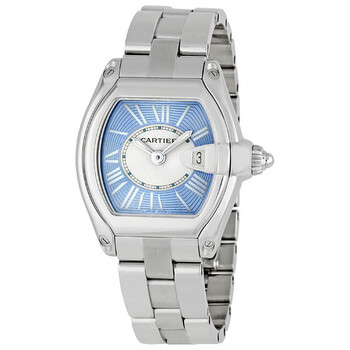 Preowned Cartier Roadster Blue and White Dial Watch W62053V3