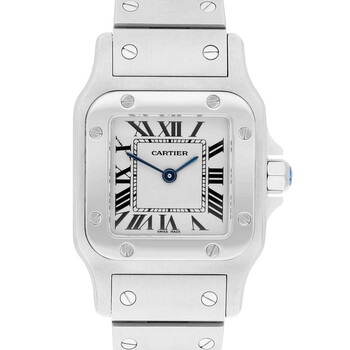 Preowned Cartier Santos Quartz Silver Dial Watch W20056D6