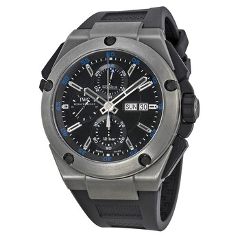 Preowned IWC Ingenieur Chronograph Black Dial Watch IW376501