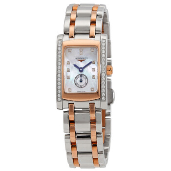 Preowned Longines DolceVita Quartz Diamond White Mother of Pearl Dial Watch L5.155.5.89.7