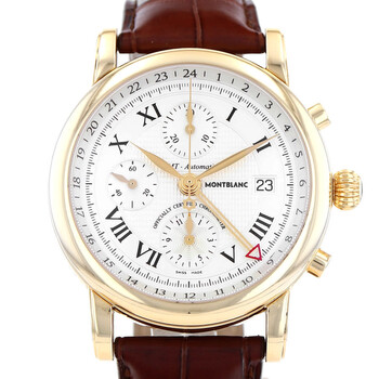 Preowned Montblanc Star Chronograph Automatic White Dial Watch