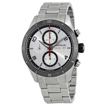 Preowned Montblanc TimeWalker Chronograph Silver Dial Watch