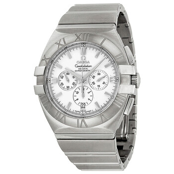 Preowned Omega Constellation Chronograph White Dial Watch