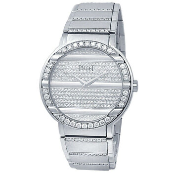 Preowned Piaget Polo Automatic Diamond Silver Dial Watch G0A29018