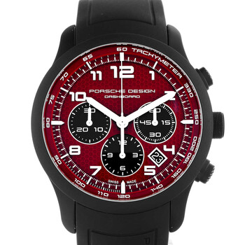 Preowned Porsche Design Dashboard Chronograph Automatic Red Dial Watch 6612.17.86