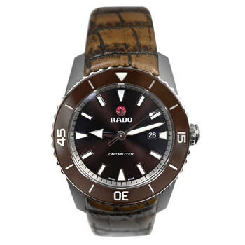 Preowned Rado Hyperchrome Captain Cook Automatic Brown Dial Watch 763.0501.3