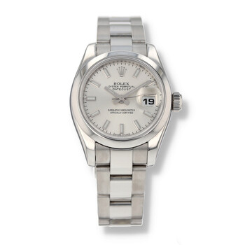 Preowned Rolex Datejust Automatic Chronometer Silver Dial Watch 179160 SSO