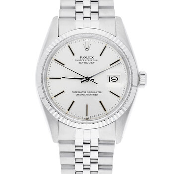 Preowned Rolex Datejust Automatic Silver Dial Watch 16014 SSJ