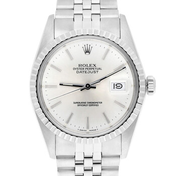 Preowned Rolex Datejust Automatic Silver Dial Watch 16030 SSJ