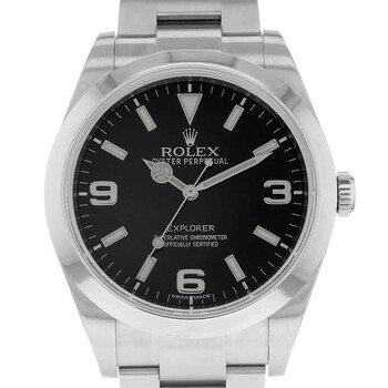 Preowned Rolex Explorer Automatic Chronometer Black Dial Watch 224270 BKSO