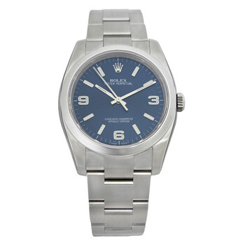 Preowned Rolex Oyster Perpetual Blue Dial Watch 116000BLASO