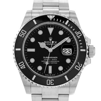 Preowned Rolex Submariner Date 41 Automatic Chronometer Black Dial Watch 126610LN