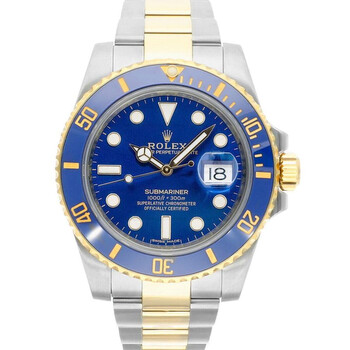 Preowned Rolex Submariner Date Automatic Blue Dial Watch 116613LB