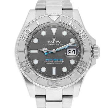 Preowned Rolex YachtMaster Automatic Grey Dial Watch 116622 GYSO