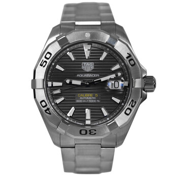 Preowned Tag Heuer Aquaracer Automatic Grey Dial Watch WBD2113.BA0928