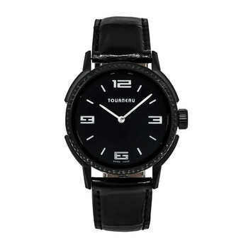 Preowned Tourneau Roventa Quartz Black Dial Watch TNY350709011