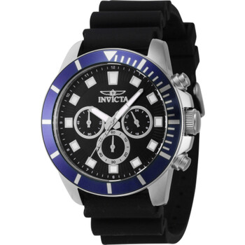 Pro Diver Chronograph GMT Quartz Black Dial Watch