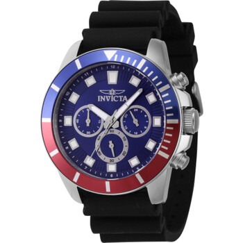 Pro Diver Chronograph GMT Quartz Blue Dial Pepsi Bezel Watch