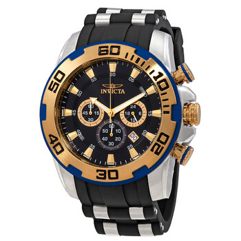 Pro Diver Chronograph Quartz Black Dial Watch