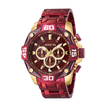 Pro Diver Chronograph Quartz Red Dial Watch