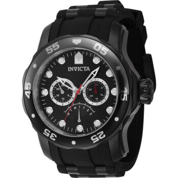 Pro Diver Retrograde GMT Quartz Black Dial Watch