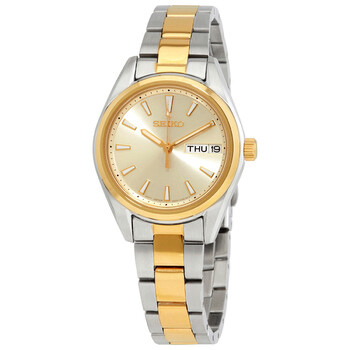 Quartz Gold Dial Twotone Watch SUR354P1