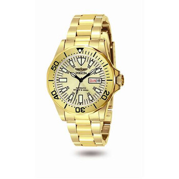 Sapphire Diver Champagne Dial Yellow Goldplated Watch