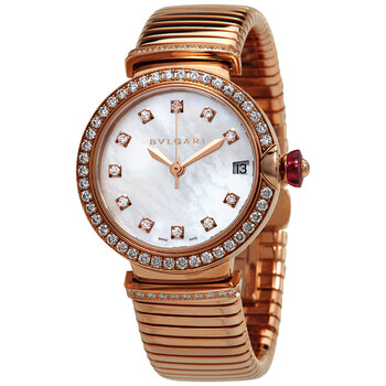 Serpenti Tubogas 18kt Rose Gold Diamond Watch