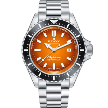 Skydiver Neptunian Automatic Orange Dial Watch 80120 3NM ODN