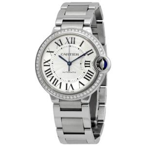 Ballon Bleu 36 mm  Automatic Diamond Silver Dial Watch w4bb0024