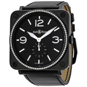 Bells and Ross Quartz Black Dial Watch BRS98BCS00807