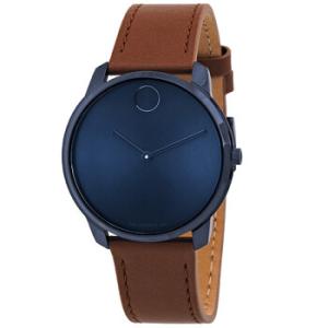 Bold Thin Quartz Blue Dial Watch