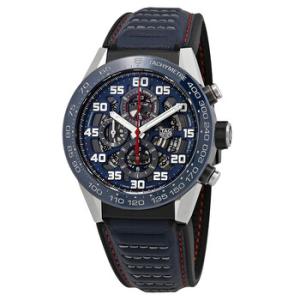 Carrera Chronograph Automatic BlueSkeleton Dial Watch CAR2A1NFT6100