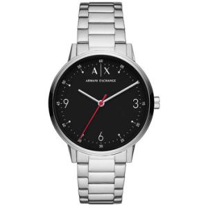 Cayde Quartz Black Dial Watch AX2737