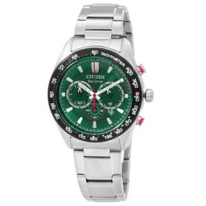 Chronograph EcoDrive Green Dial Watch CA448682X