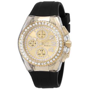 Cruise Chronograph Quartz Crystal Gold Dial Watch TM121044