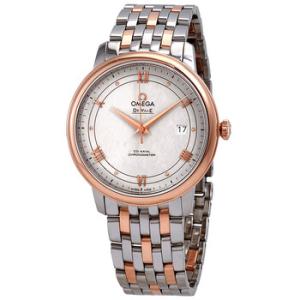 De Ville Automatic Ivory Silvery Dial Steel and 18kt Rose Gold Watch 424.20.40.20.02.003