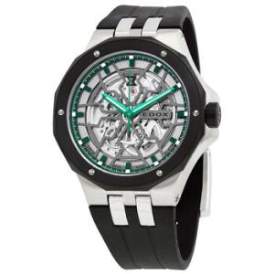 Delfin Mecano Automatic Green Skeletonized Dial Watch 85303 3NN VB