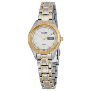 EcoDrive Sport White Dial Twotone Watch EW314451A