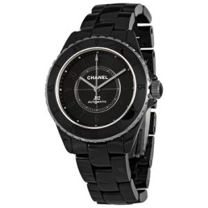 J12 Automatic Black Dial Watch H6185