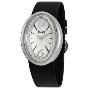 Limelight Magic Hour Silver Dial 18kt White Gold Diamond Black Satin Watch G0A32099