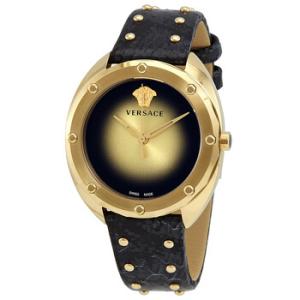 Open Box  Versace Shadov Quartz Champagne Dial Watch VEBM00318