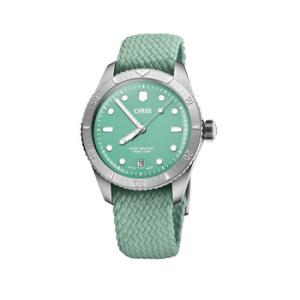 Oris Divers SixtyFive Automatic Green Dial Watch 01 733 7771 405707 3 19 03S