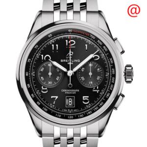 Premier B01 Chronograph 42 Automatic Black Dial Watch AB0145221B1A1