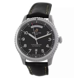 Preowned Breitling Aviator Navitimer 8 Automatic Chronometer Black Dial Watch A45330