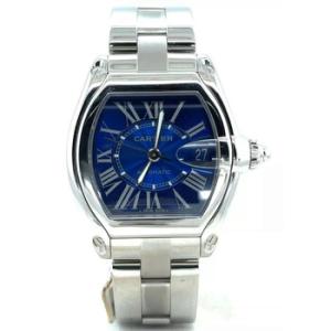 Preowned Cartier Roadster Blue Sunray Dial Watch W62048V3