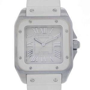 Preowned Cartier Santos 100 Automatic White Dial Watch