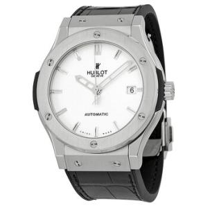 Preowned Hublot Classic Fusion Silver Opaline Dial Watch 511.NX.2610.LR