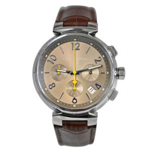 Preowned Louis Vuitton Tambour Chronograph Automatic Watch Q1122