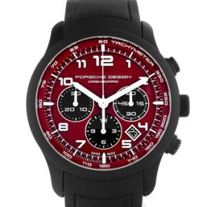 Preowned Porsche Design Dashboard Chronograph Automatic Red Dial Watch 6612.17.86
